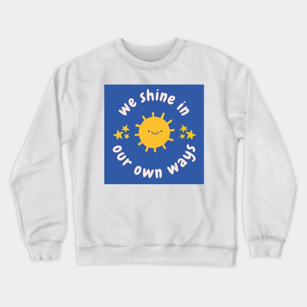we shine in our own ways Mikrokosmos BTS Crewneck Sweatshirt by little-axii